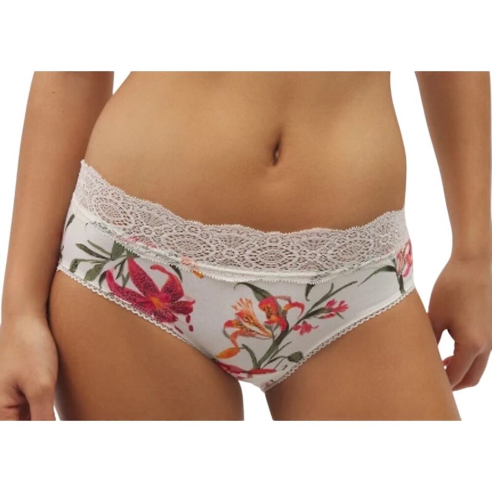 Soma Embraceable High-Leg Panty with Enchanting Lace Floral Womens Medium